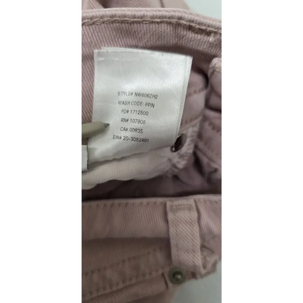 Hudson Women’s Ruby Denim Shorts Ruby Size 26 Mid Thigh Color Pale Pink